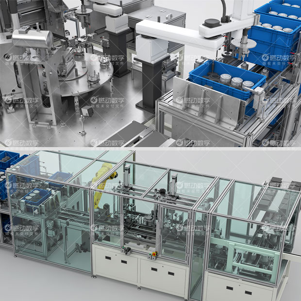 電動(dòng)汽車壓縮機(jī)自動(dòng)化裝配線三維動(dòng)畫制作